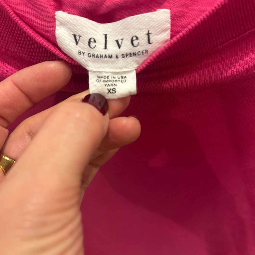 Velvet by Graham & Spencer Fuchsia Tee